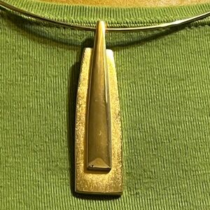 Napier Gold Geometric Pendant Necklace